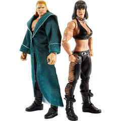 WWE Elite Collection 2-Pack: Triple H & Chyna 6-in Action Figures with 2 Sets of Swappable Hands & Superstar Accessories; Ages 8 Years Old & Up