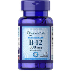 Puritan's Pride Vitamin B-12 500 mcg Sublingual-100 Microlozenges