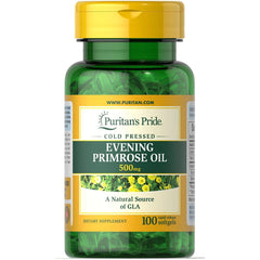 Evening Primrose Oil 500 mg with GLA by Puritan's Pride, White, 100 Count (Pack of 1)