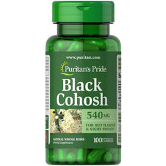 Puritan's Pride Black Cohosh 540 mg-100 Capsules