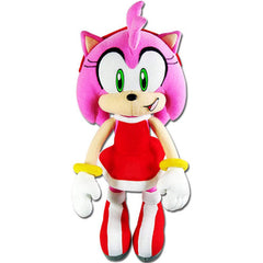GE Animation GE-52635 Sonic The Hedgehog 9" Amy Rose in Red Dress Stuffed Plush