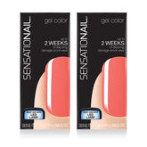 Sensationail Invincible Color Gel Polish 71589 Coral Sunset (2 Pack)