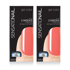 Sensationail Invincible Color Gel Polish 71589 Coral Sunset (2 Pack)