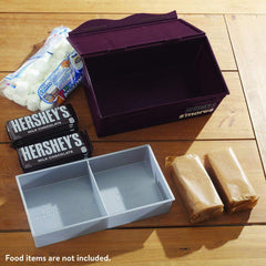 HERSHEY'S 01211HSY S'Mores Caddy For Carrying Food Items, Brown