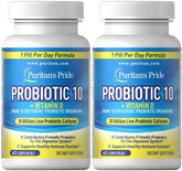 Puritan's Pride Probiotic 10 with Vitamin D, 60 Capsules (Pack of 2)