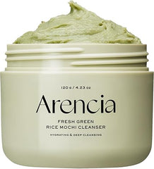 Arencia Korean Rice Mochi Face Cleanser 120g - Foaming Cleanser, Gentle Scrub All in One - Deep Cleansing, Moisturizing, Pore Minimizing, Removing Blackhead