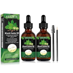 120 ML Eelhoe Hair Growth Oil, Carvenchi Natural Castor Oil for Dry, Damaged and Thin Hair Growth (2 Pcs)