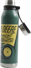 Gibson John Deere Thermal Double Wall Stainless Steel, 22.5oz Original Tractor Bottle, Green