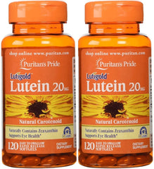 Puritan's Pride 2-pack of Lutein 20 Mg with Zeaxanthin-120 Softgels (240 Total)