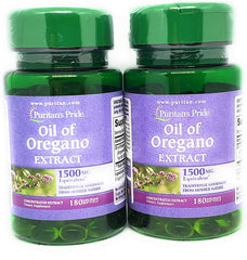 Puritan's Pride Oil of Oregano Extract 1500 mg Rapid Release Softgels 180 Count (2 Pack)