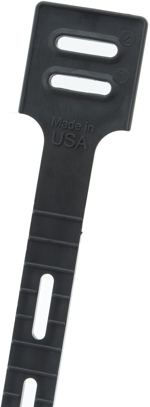 ONE TIE Reusable Tie Strap, 26 inches, 2 Pack (Black)