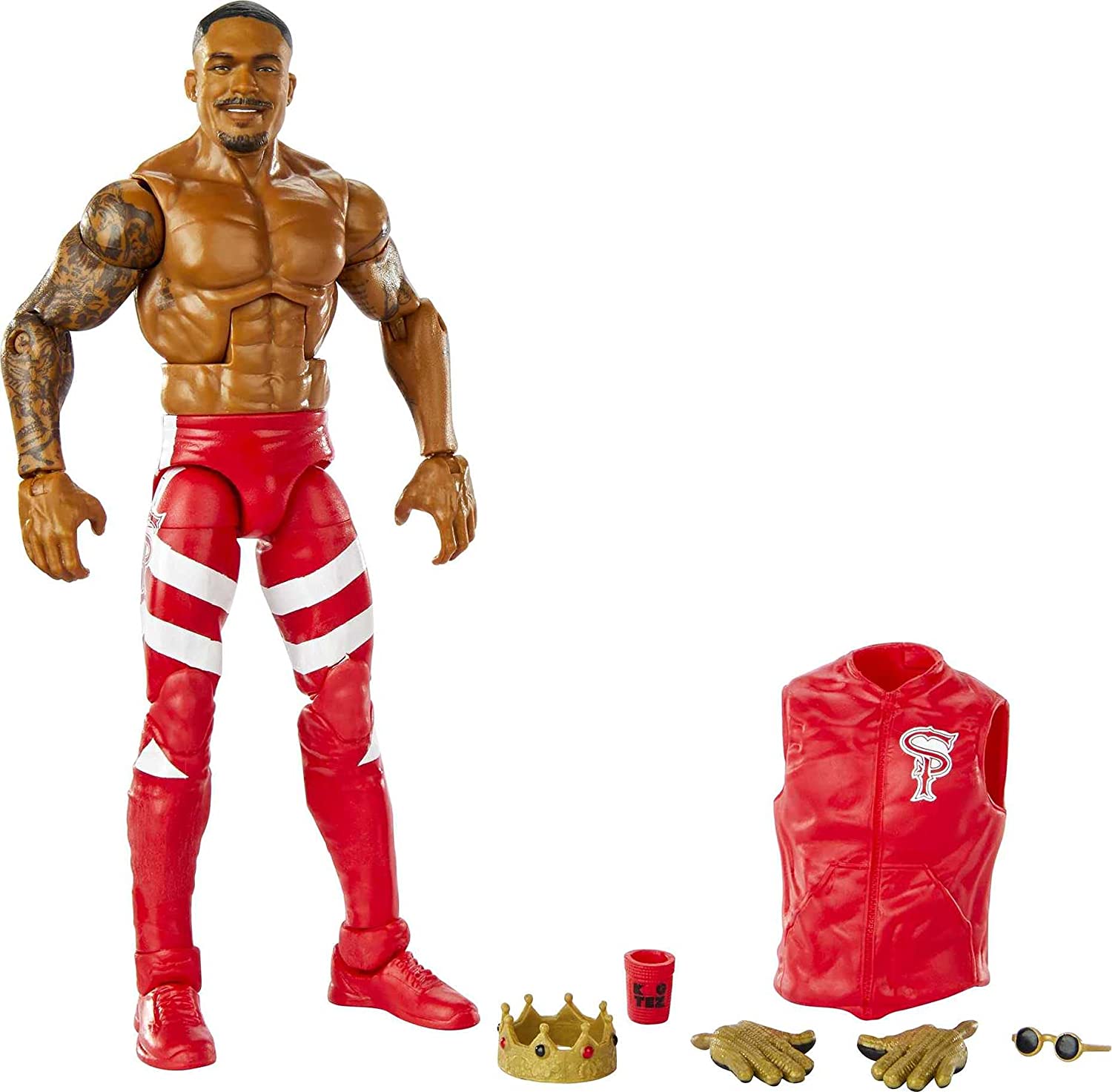 WWE Montez Ford Elite Collection Series 81 Action Figure 6 in Posable Collectible Gift Fans Ages 8 Years Old and Up?