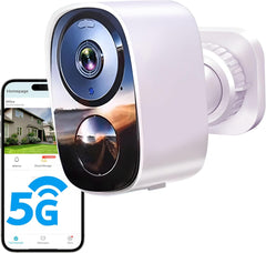 Upgraded 2K Security Cameras Wireless Outdoor, Free Cloud Storage & Local SD Card Support, 1-6 Months Battery Life, Waterproof, 2-Way Talk, AI Motion Detection Spotlight Siren Alarm Camera