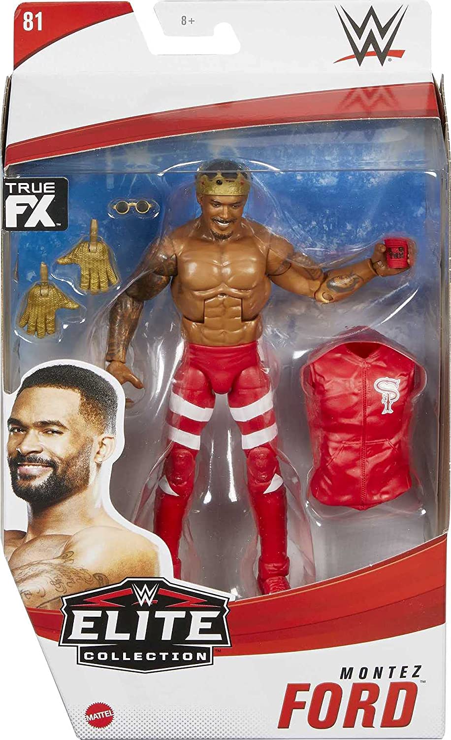 WWE Montez Ford Elite Collection Series 81 Action Figure 6 in Posable Collectible Gift Fans Ages 8 Years Old and Up?