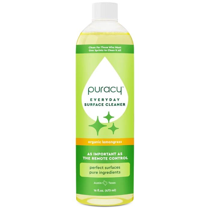 Puracy Multi-Surface Cleaner Concentrate - Plant-Powered Everyday Surface Cleaner - Natural All Purpose Cleaning Solution As Seen on TikTok (Organic Lemongrass, 16 fl oz)